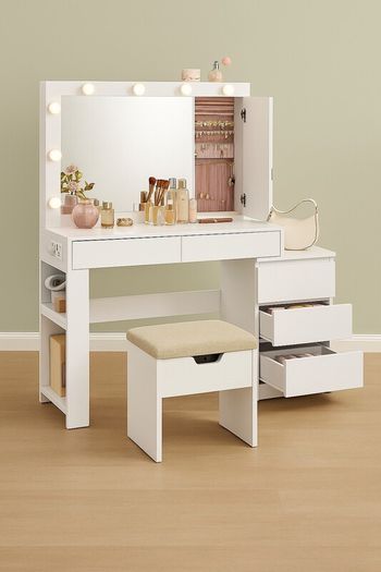 Dressing Table with LED Lighting