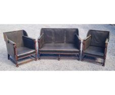 Three Piece Leather Suite KAS587