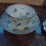 dresden handpainted double handle cups and saucers Image 3