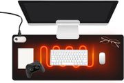 Heated Mouse Pad, Office Decor-Mouse Pad, Warm Desk Pad, Electric Heating Pad with Digital Display &amp; 3 Heating Levels &amp; 3Hours Auto Shut-Off for PC Keyboard Laptop Office and Home Black