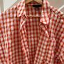 Pennies short sleeve orange check shirt Image 2