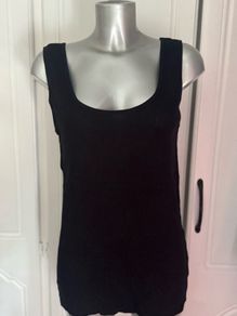 Fluid Black cotton top size UK18 EU46 Postage included
