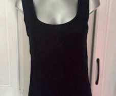 Fluid Black cotton top size UK18 EU46 Postage included
