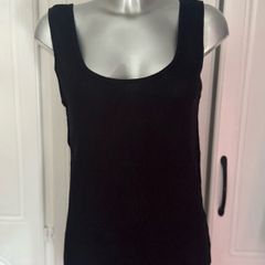 Fluid Black cotton top size UK18 EU46 Postage included