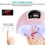 UV LED Nail Lamp,54W Nail Dryer for Gel Polish Auto Sensor LED Nail Dryer Lamp with 3 Timer Setting for Manicure/Pedicure, Home and Salon Image 2