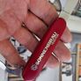 Vintage Victorinox Bantam 84mm Swiss Army Knife with Advertising Metal inlay Collectable Image 2