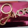 Michael Kors Gold Tone Logo Keychain Image 3
