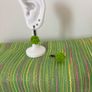 Green Rose Earrings Image 6