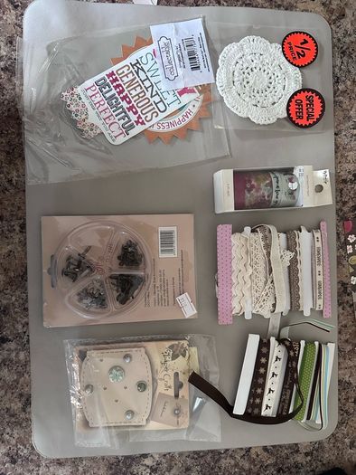 scrapbooking materials