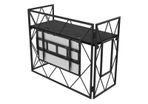 Ultimax TrussBooth-BK Aluminium Truss DJ Booth c/w VESA TV mount and Shelf