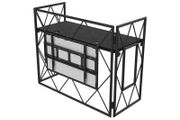 Ultimax TrussBooth-BK Aluminium Truss DJ Booth c/w VESA TV mount and Shelf