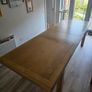 Large Oak Extending Dining Table Image 2