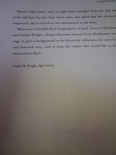 Maire MacSwiney Brugha / History's Daughter / 2005