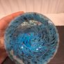 Vintage Art Glass Bowl Turquoise Image 3