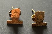 Gold Teddy Bear Earrings