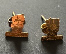 Gold Teddy Bear Earrings