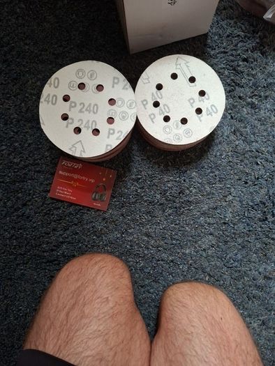 Job Lot of Sandpaper Discs & Sheets (P40, Mixed Grits, 125mm, Mouse & Orbital)