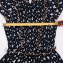 Mint Velvet Black Blue Floral Smocked Peplum Top Ruffle Sleeve Blouse 8UK/36EU Image 9