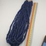 Vintage African Style Irregular Shape Cobalt Blue - 6.5mm-7.5mm Glass Beads Strand Image 5