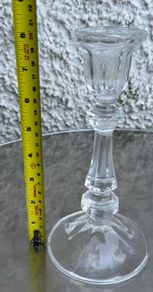 Vintage crystal D'arques candlestick