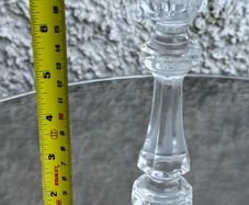 Vintage crystal D'arques candlestick
