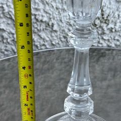 Vintage crystal D'arques candlestick