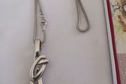 silver chain and pendant