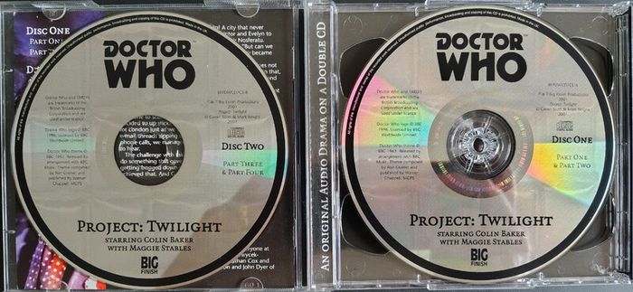 Doctor Who - Project: Twilight 2 x CD (2001) Radio Play Colin Baker Big Finish BFPDWCD7CE EX+