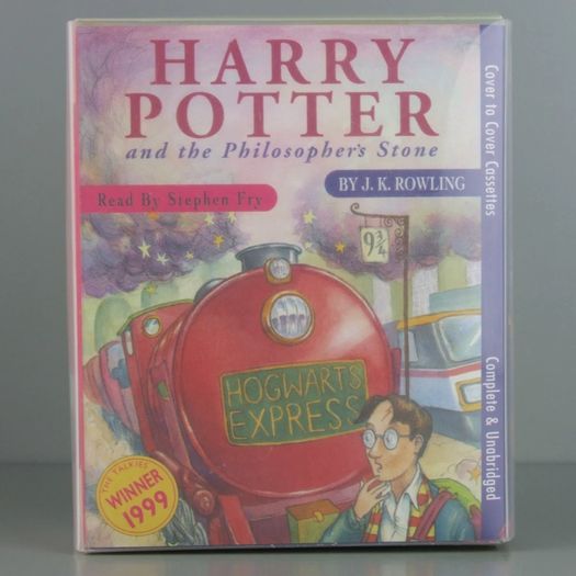 Harry Potter and the Philosopher's Stone audiobook read by Stephen Fry 6 cassette tapes