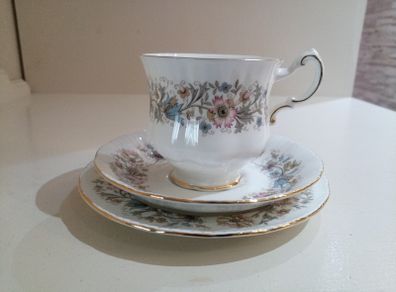 Vintage Tea Trio / Set Paragon Meadowvale Bone China