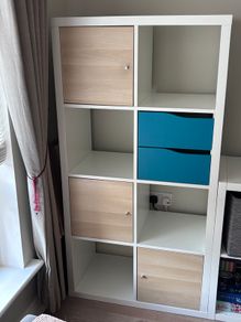 IKEA Kallax Shelves with inserts