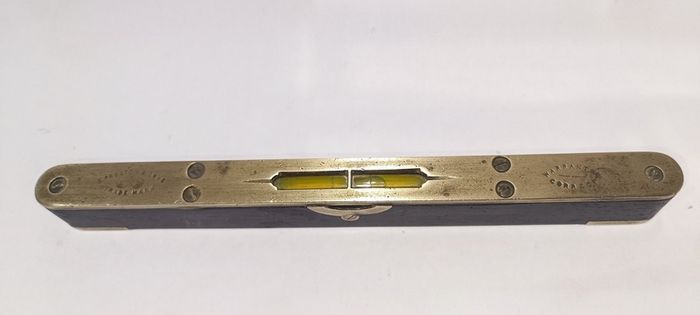 Vintage Edward Preston & Sons 9" Brass and Rosewood Spirit Level
