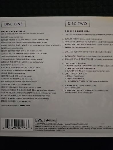 Grease - 25th Universary. Motion Picture Soundtrack. Deluxe Edition. 2 CD