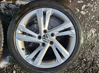 17" Genuine Vw Valencia Alloys with tyres