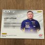 2025 Panini PDC Darts Luke Littler 8/9 Gold Case Hit Image 3