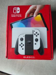 Nintendo Switch - 65GB OLED White + Travel Case - Boxed