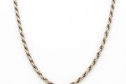 Vintage Armani Designer 925 Silver Rope Chain