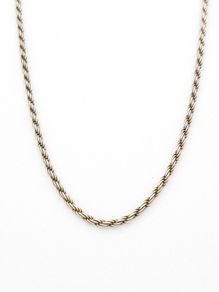 Vintage Armani Designer 925 Silver Rope Chain