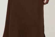 Jigsaw Linen Wrap Detail Midi Skirt