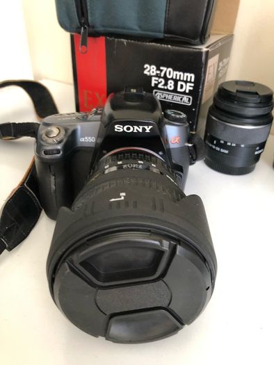 Sony Digital Camera & 3 Lenses