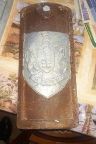 Old Genuine WATERFORD Coat of Arms Genuine Sign Pole Plaque Urbs Intacta Manet