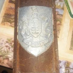 Old Genuine WATERFORD Coat of Arms Genuine Sign Pole Plaque Urbs Intacta Manet
