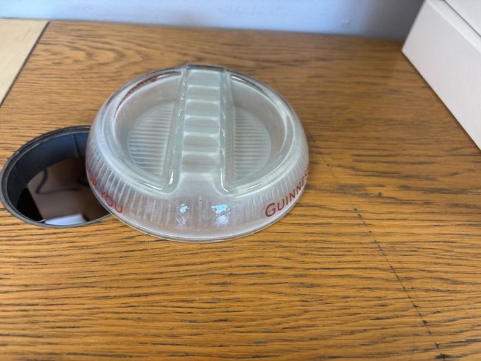 Guinness vintage ashtray glass