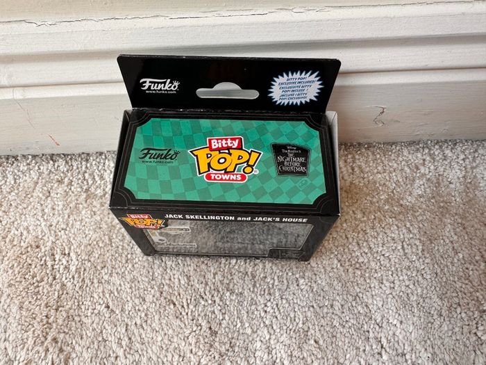 Funko Bitty Pop Towns Jack Skellington and Jack's House Opened Box Please see photos