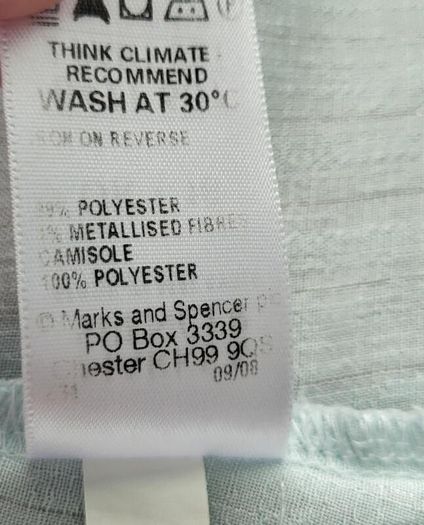 M&S aqua blouse, Size 16
