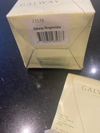 Galway crystal ring minder
