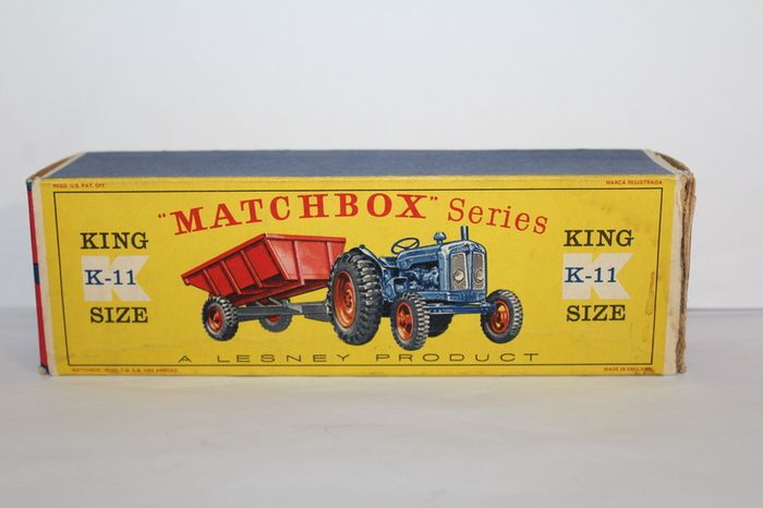 Rare Matchbox Lesney Fordson Tractor & Tipping Trailer Vintage Boxed