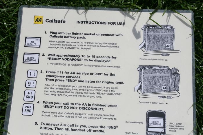 Vintage AA Callsafe Mobile Carphone