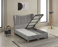 Seren Storage Ottoman Bed Grey