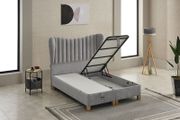Seren Storage Ottoman Bed Grey
